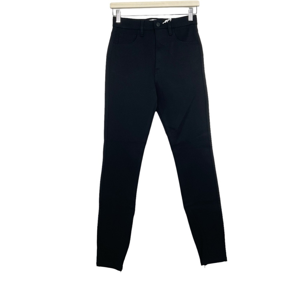 Pistola Kendall High Rise Skinny Scuba Pant W/Zippers Black Size 27